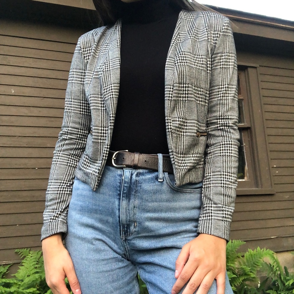 Black and White Blazer